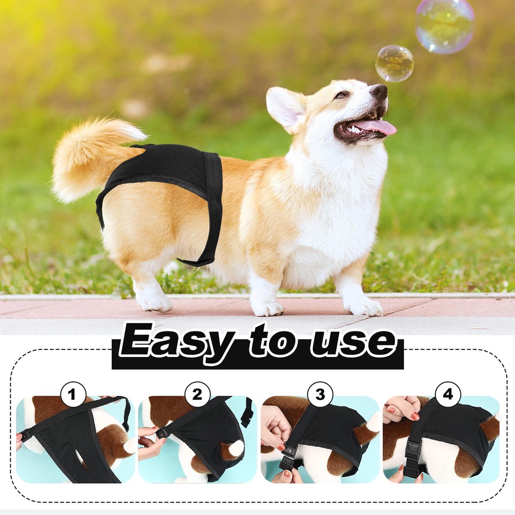 Tã Quần Bảo Vệ An Toàn Thoáng Khí Có Thể Giặt Sạch Dành Cho Cún Cưng