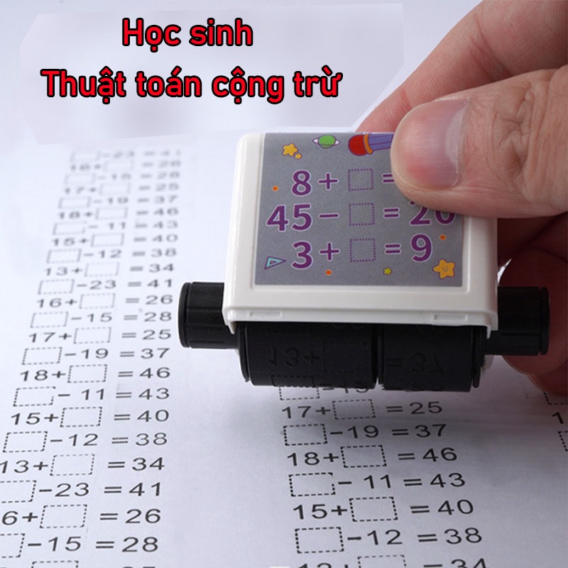 Bộ 100 Con Dấu Trống Dùng Làm Toán Học Kiểu Cổ Điển Dễ Sử Dụng