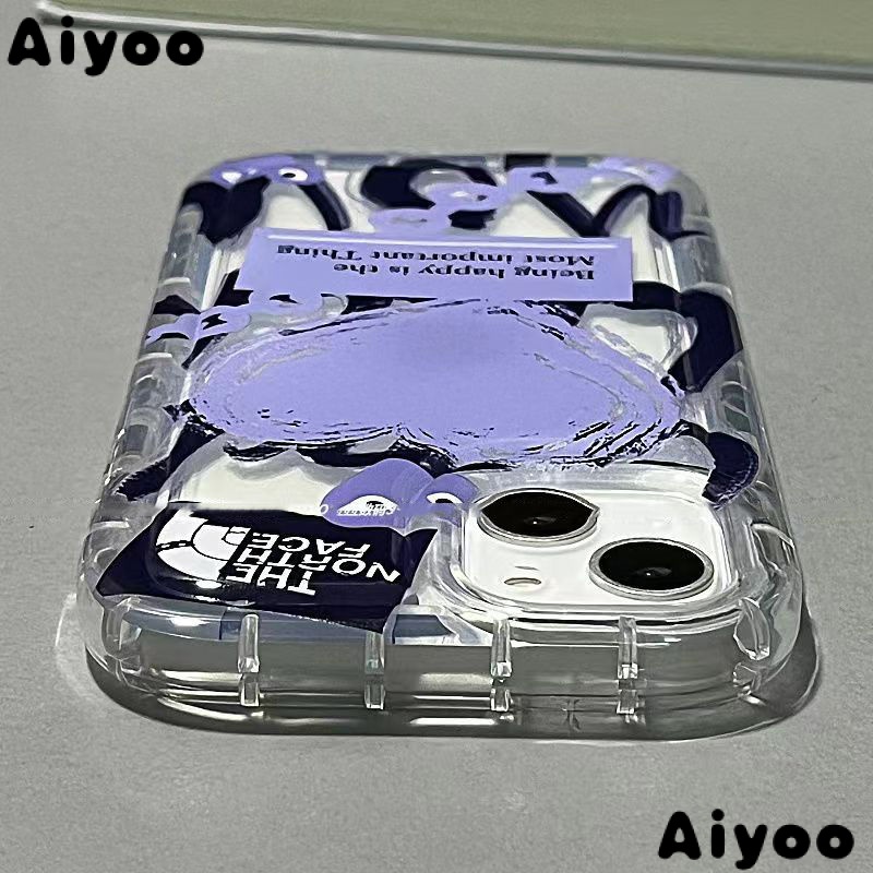 ✅Ốp Điện Thoại Mềm Họa Tiết Trái Tim Màu Xanh Dương Viền Túi Khí 9QON Cho iPhone 14 14Promax 13 12 11