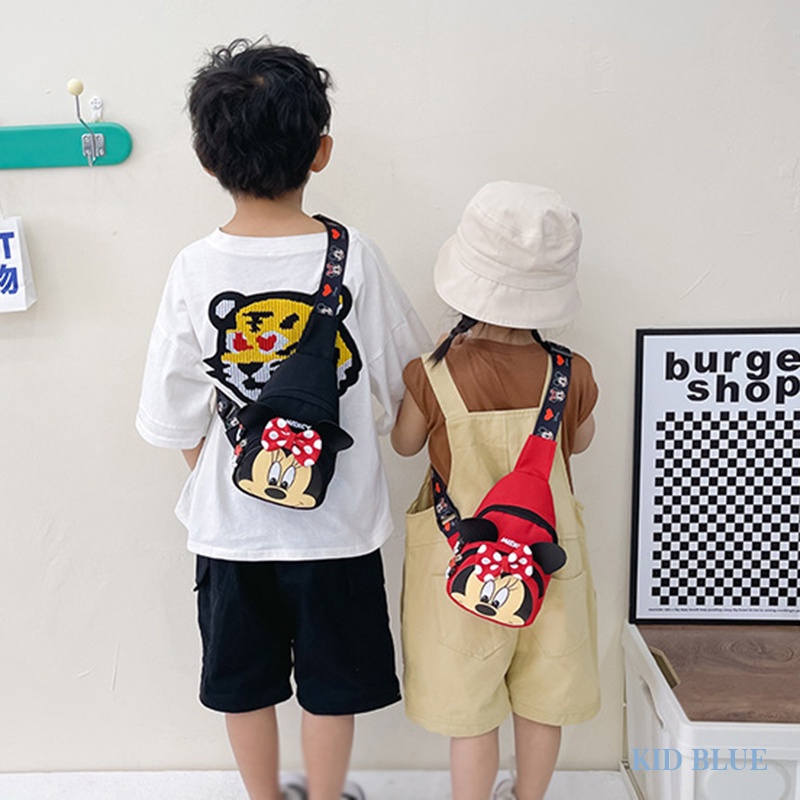 Túi Đeo Chéo Ngực Đựng Tiền Xu Họa Tiết Hoạt Hình Phong Cách Hàn Quốc Dễ Thương Dành Cho Bé Trai Bé Gái