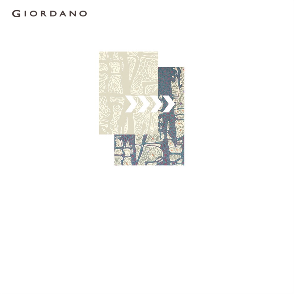 Áo thun GIORDANO 91092297 tay ngắn cổ tròn cotton in họa tiết dành cho nam