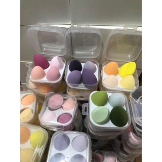 Set 4 bông phấn hồ lô tán nền siêu mịn