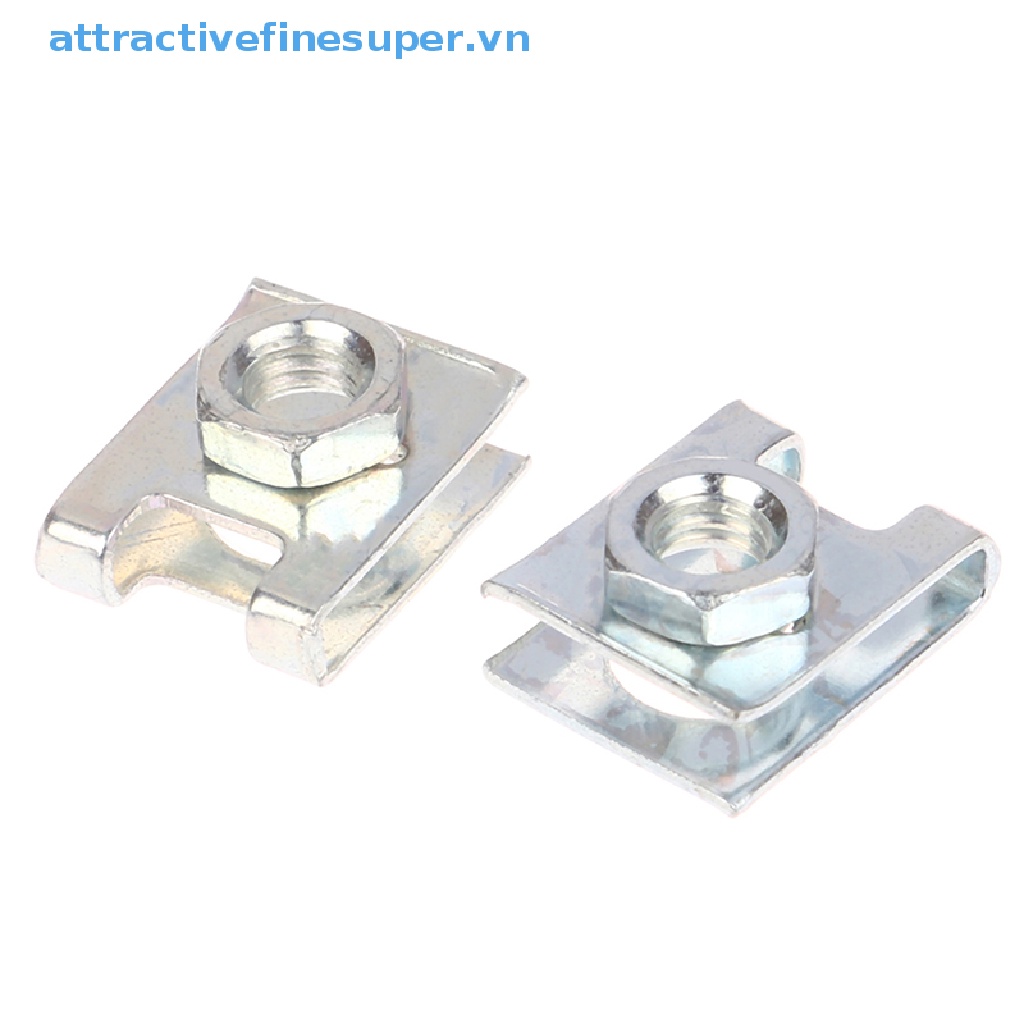 10 Ốc Vít 6mm Cố Định Biển Số Xe Hơi