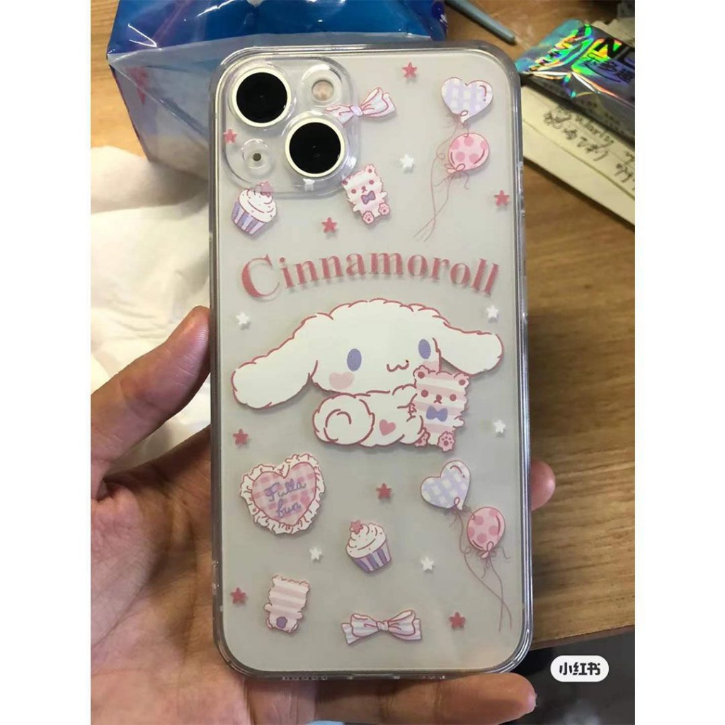 ✅Ốp Điện Thoại Dẻo Trong Suốt Họa Tiết Chú Chó Tai To Dễ Thương Cho iPhone14 / 11Pro X XSMAX XR 8pins 12 / 13 OI98