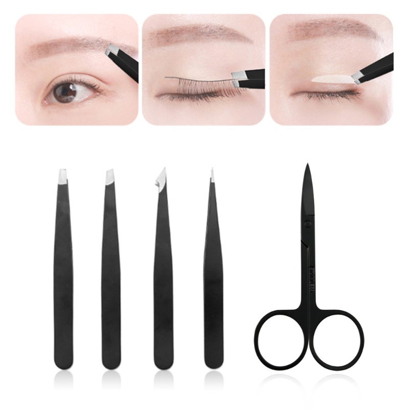 Sa Nhíp Nhổ Lông Mày Đầu Cong Bằng Thép Không Gỉ