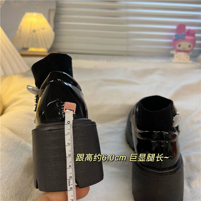 UOUO Giày Sandal Cao Gót Mũi Tròn Đế Dày Chống Thấm Nước Cho Búp Bê Barbie 23032114