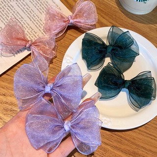 1 Cặp Kẹp Tóc Nơ Xinh Xắn Dành Cho Nữ dreamdiary
