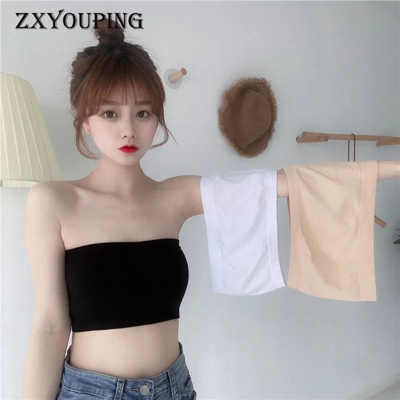 Set 4 Áo Ngực Thể Thao Dạng Ống Ngắn Không Dây Không Đường May Gợi Cảm Thời Trang Cho Nữ