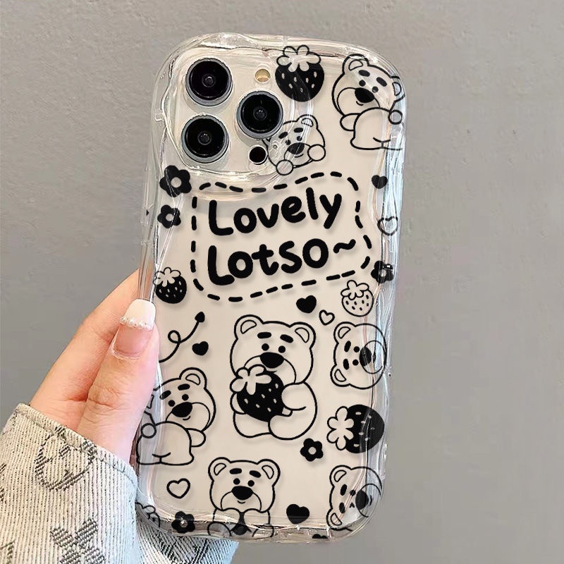 ✅Ốp Điện Thoại Mềm Trong Suốt Chống Sốc In Hình Gấu Cho iPhone14 / 13promax 12 / 11 7 / 8p xs / r