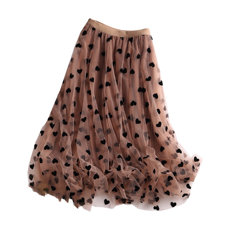 Chân Váy Lưới Co Giãn Phong Cách Vintage Dành Cho Nữ