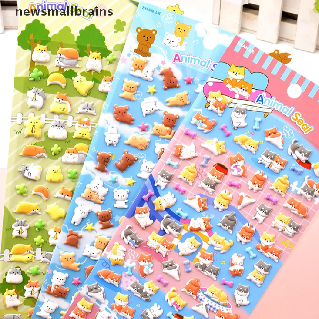 Sticker Dán Trang Trí Nhật Ký Hình Chim Cánh Cụt Gấu Trúc Chim Cánh Cụt