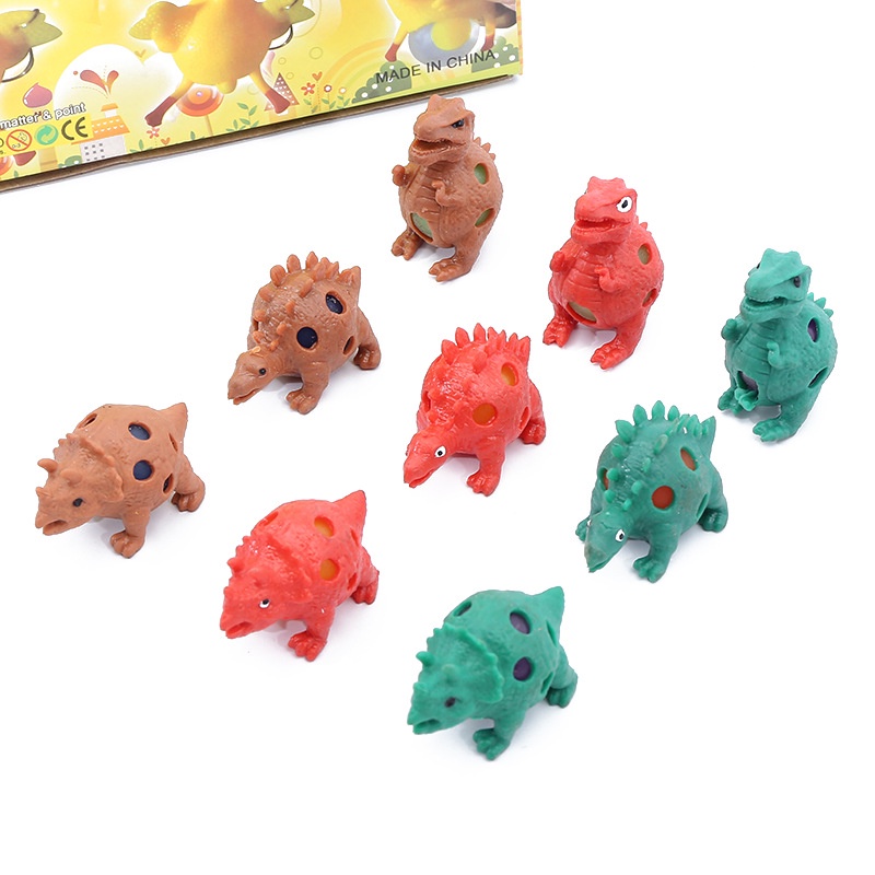 Set 3 Đồ Chơi Squishy Hình Khủng Long Giúp Giảm Căng Thẳng