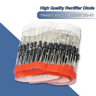 Set 100 đi-ốt chỉnh lưu chất lượng cao 1n4007 4007 do-41 1a 1000v in4007 1n4007
