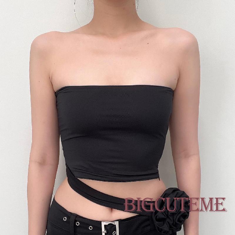 Áo Thun Sát Nách Màu Trơn Họa Tiết Hoa 3D Dành Cho Nữ