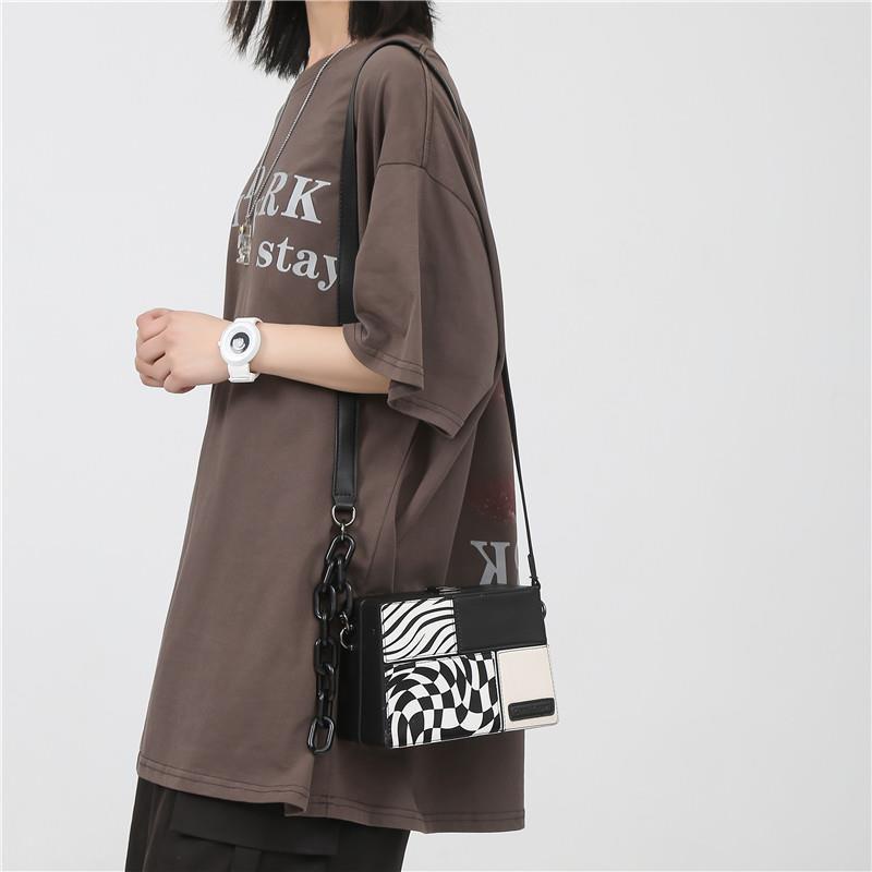 Túi Hộp Đeo JASMIN NOIR Chéo In Họa Tiết Ngựa Vằn / Hình Học Thời Trang Cho Nữ