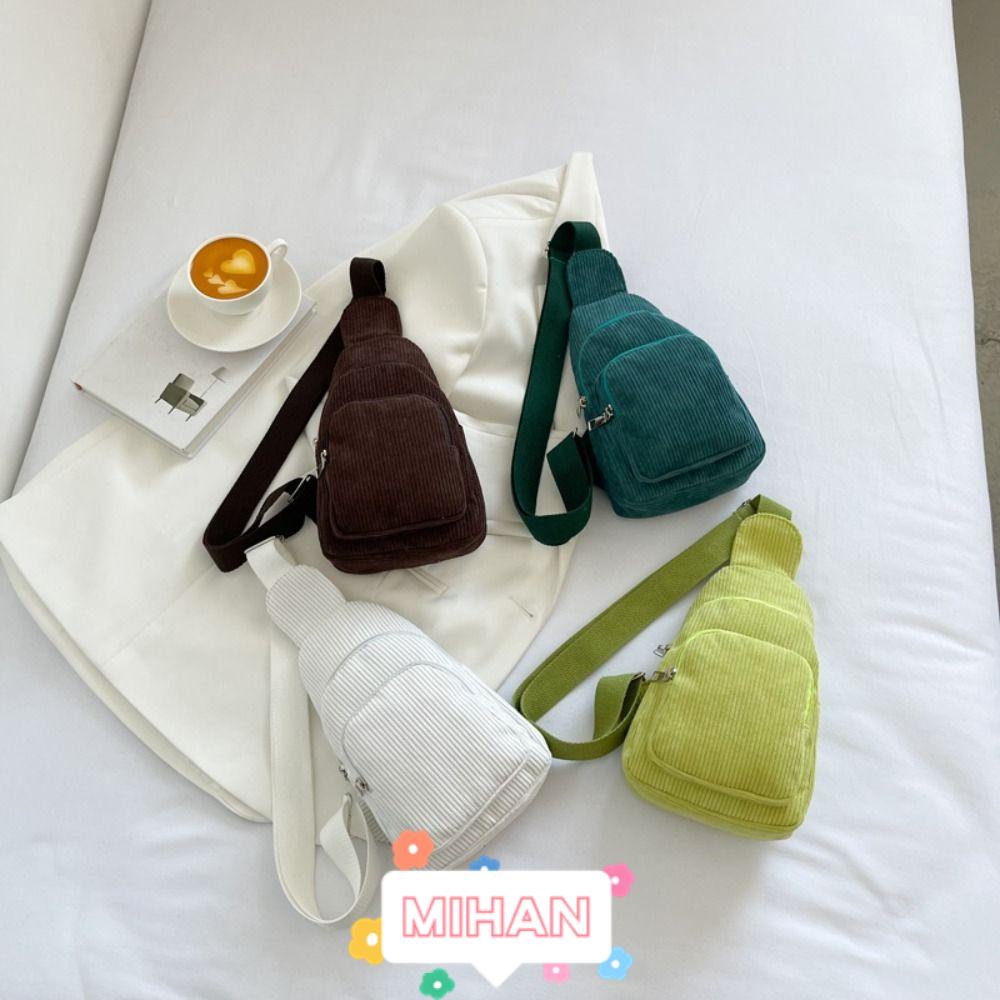 Túi Đeo Vai Bằng Vải Nhung Thời Trang MIHAN1