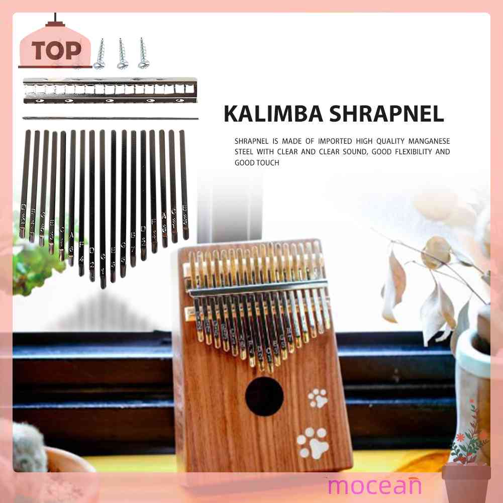 Mới Đàn Kalimba 17 Phím Kèm Ốc Vít Thay Thế DIY