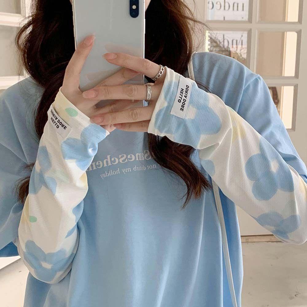 Găng Cánh Tay Thoáng Khí Chống Tia UV Màu Sắc Gradient