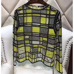 Áo Sơ Mi Dài Tay Đính Kim Sa Lấp Lánh Thời Trang Cho Nữ