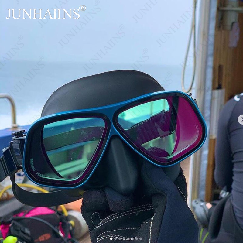 Junains (cod) Mặt Nạ Lặn Bằng Hợp Kim Nhôm Cường Lực Thấp Chống Ướt Và Lặn Biển Cho Nam Và Nữ