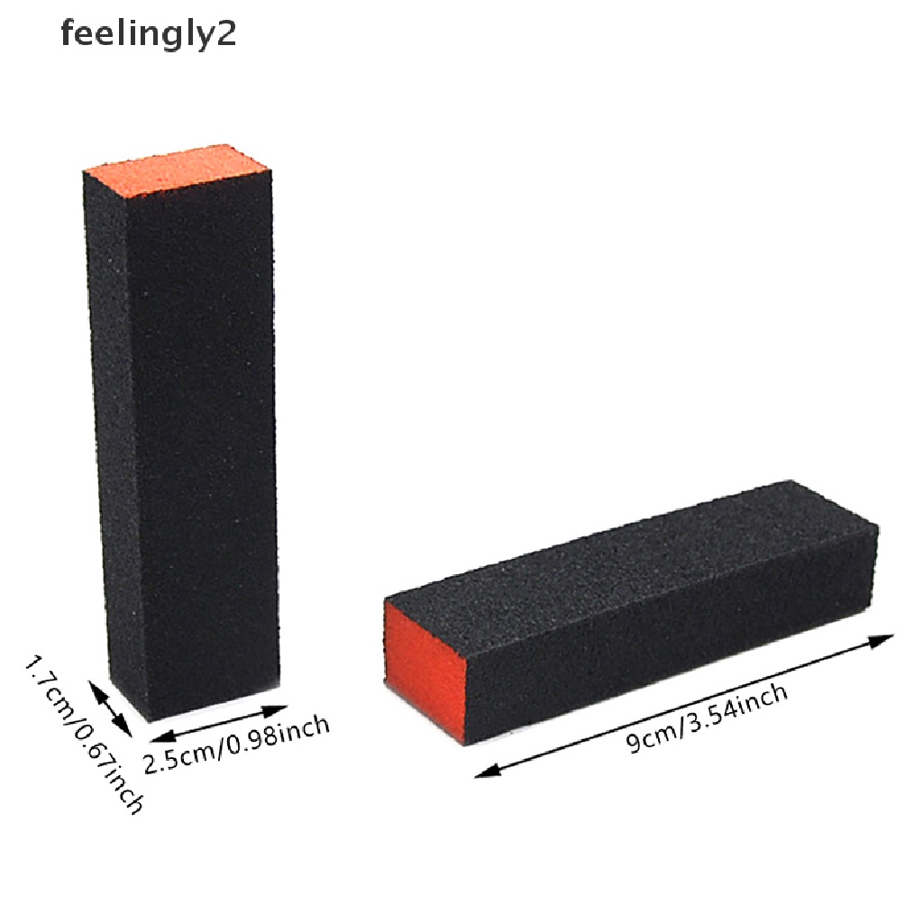 [Hàng Có Sẵn] Bộ 10 Khối Dũa Móng Tay Sáng Bóng (F)