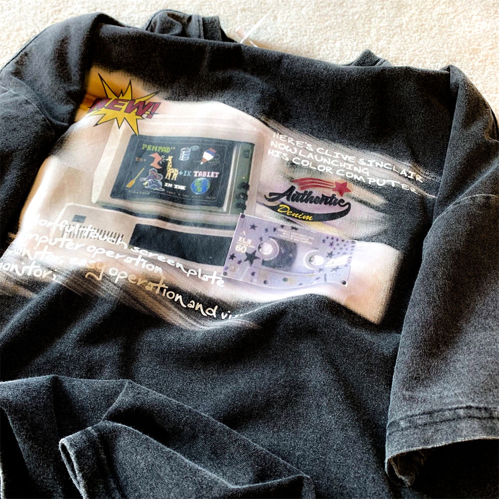 NRVP Áo Thun 100% Cotton Tay Ngắn Dáng Suông In Họa Tiết Hoạt Hình Phong Cách Hàn Quốc Cho Nữ