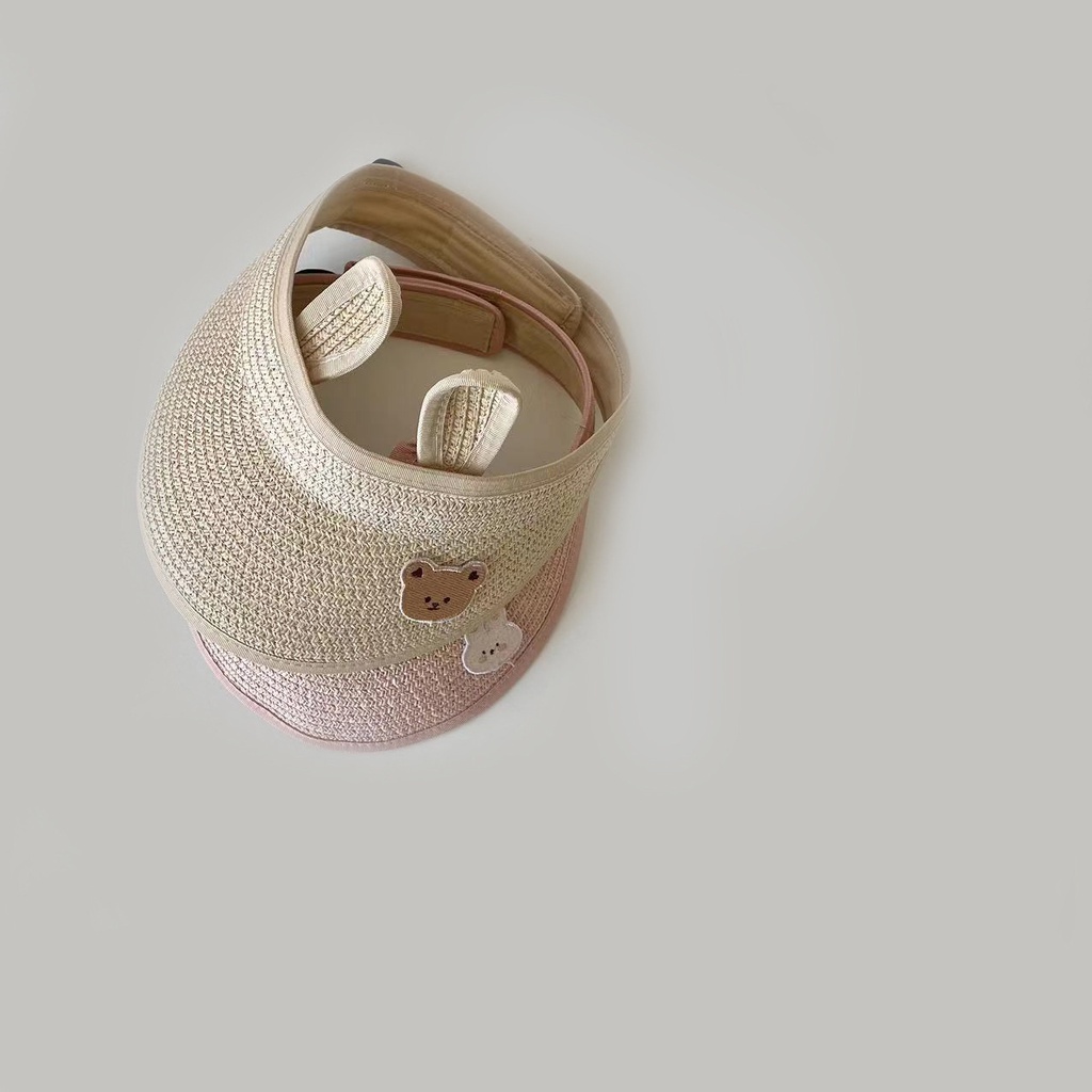 Mũ Chống Nắng Hở Chóp Bảo Vệ Khỏi Tia UV Cao Cấp Thời Trang Theo Phong Cách Hàn Quốc Cho Bé