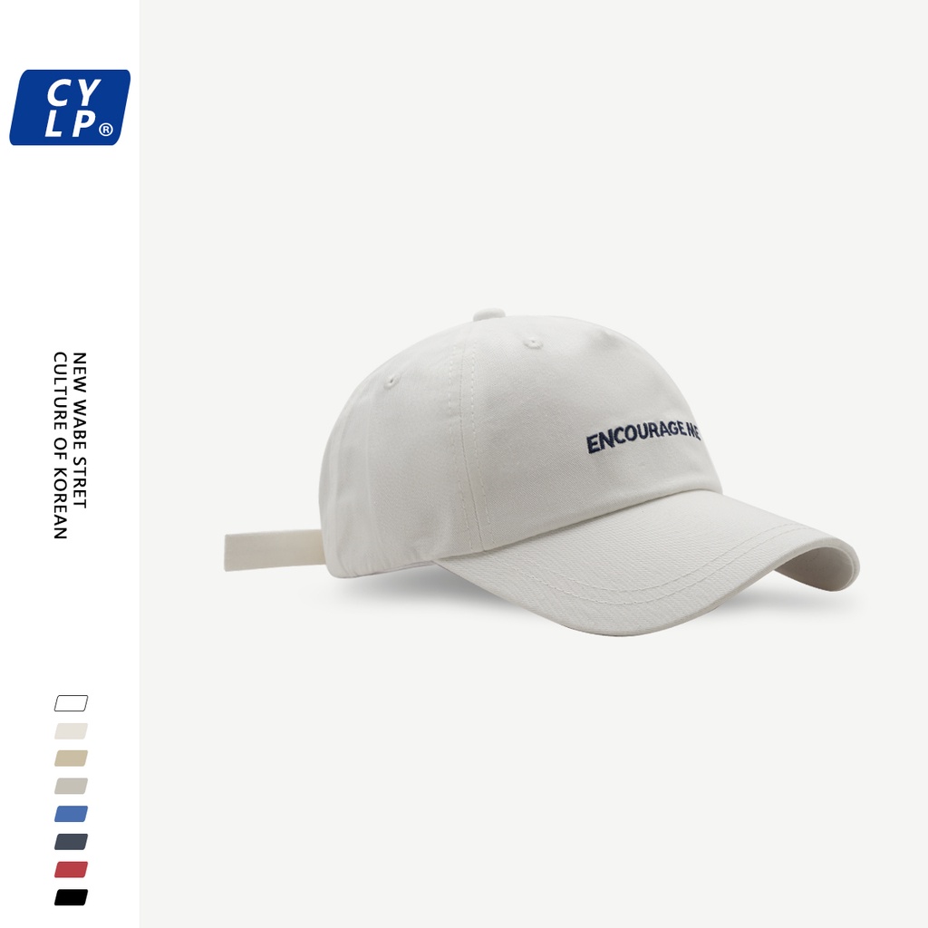 Mũ Lưỡi Trai Mềm Thêu Chữ Phong Cách Hàn Quốc Thời Trang Xuân Hè Cho Cặp Đôi