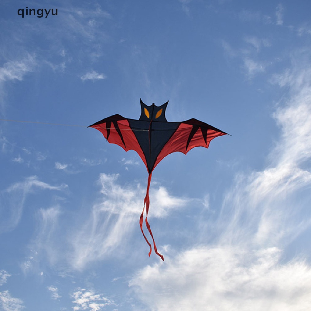 Qingyu Diều Thể Thao Ngoài Trời Hình Dơi Ma Cà Rồng Màu Đỏ Dễ Bay Làm Quà Tặng Tuyệt Vời