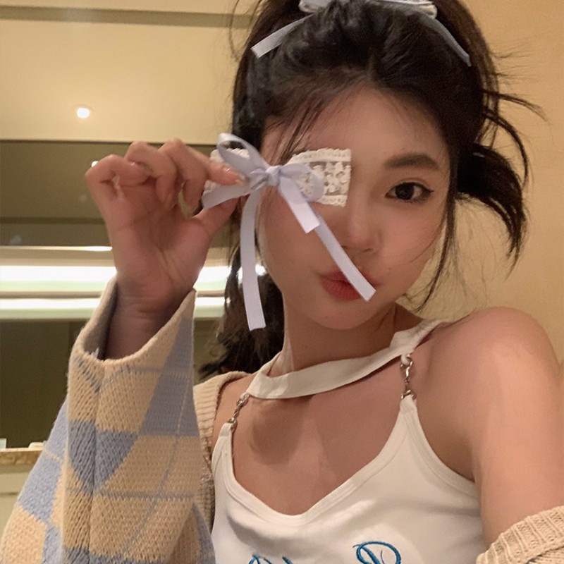 Kẹp Tóc Hình Nơ Lớn Bằng Ruy Băng Cổ Điển Cho Nữ