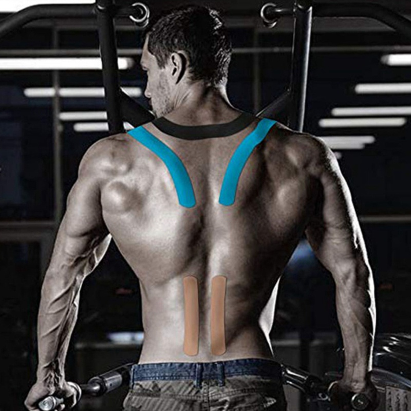 Set 2 Băng Dán Thể Thao Hỗ Trợ Đầu Gối Màu Đen &amp; Tím