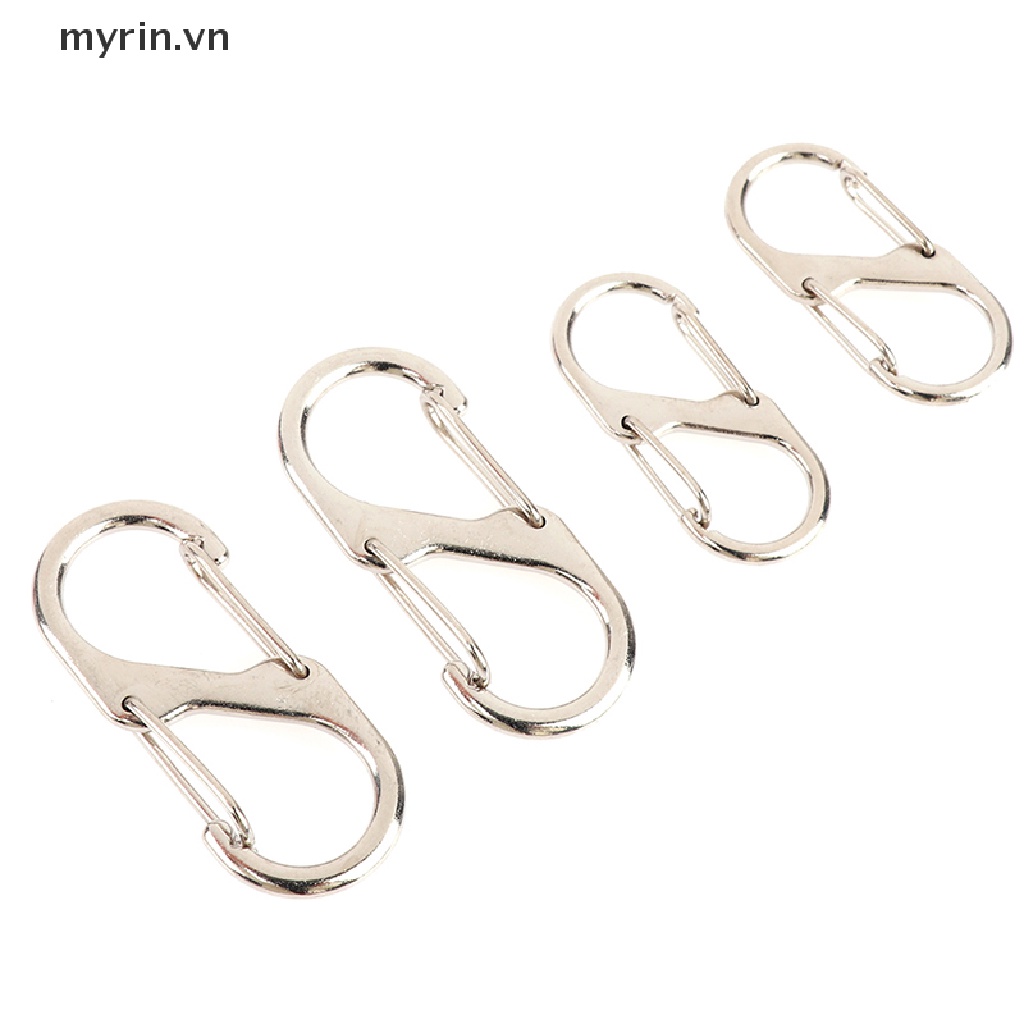 Set 10 Móc Khóa Chữ S Bằng Thép Không Gỉ Tiện Dụng