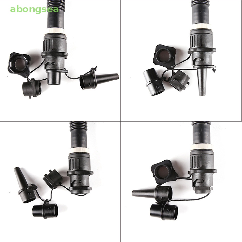 Đầu Nối Van Bơm Hơi Thuyền Kayak Bằng Cao Su Chống Rò Rỉ Kèm 4 Vòi Phun