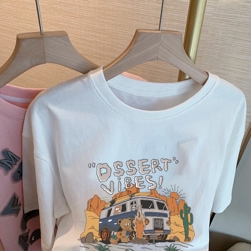 NRVP Áo Thun 100% Cotton Tay NgắN Plus Size Cho Nam Và Nữ