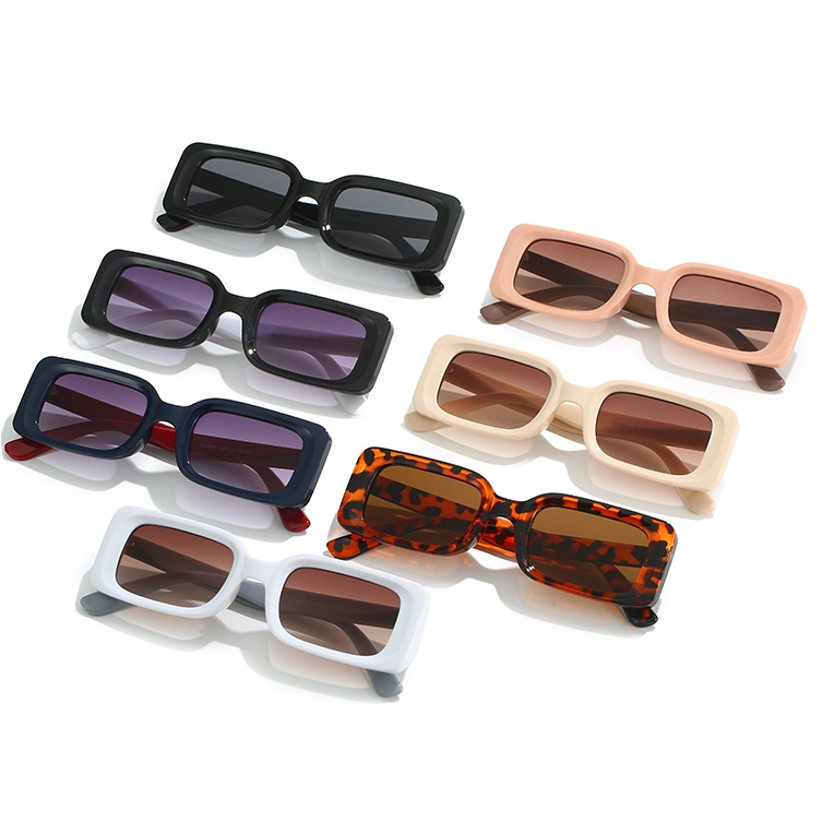 Kính Mát Gọng Vuông Nhỏ Hình Chữ Nhật Thời Trang Cho Nam Nữ