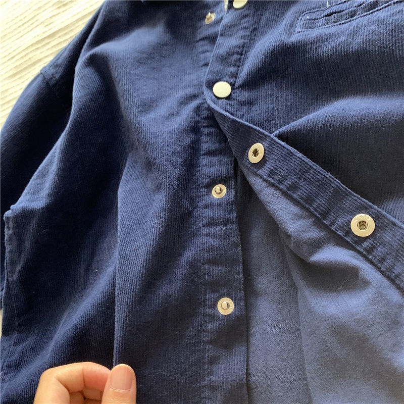 Áo Sơ Mi Màu Sắc Đơn Giản Phong Cách Nhật Bản Cho Bé Trai 1-7 Tuổi