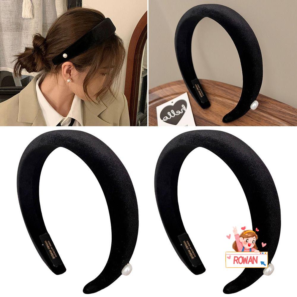 Băng Đô Cài Tóc Màu Đen Phong Cách Retro Cho Nữ