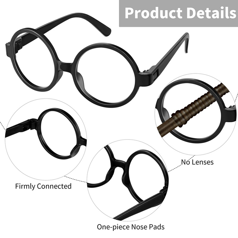 1 Bộ Bút Chì Với Khung Tròn Xăm Hình Phù Thủy Cho Tiệc Tùng