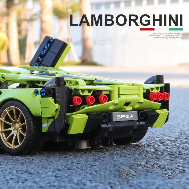Đồ Chơi Lắp Ráp Mô Hình Điều Khiển Từ Xa RC Technic Siêu Xe Lamborghini Sian SY8600 Trang Trí Decor Sang Trọng