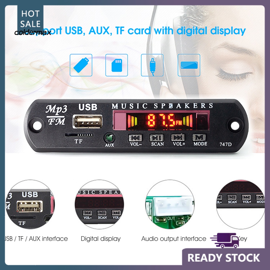 Bảng Mạch Giải Mã MP3 Kết Nối USB Với Thẻ TF Tiếng Ồn Thấp Cho Xe Hơi