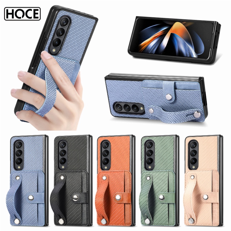 Ốp Điện Thoại Chống Sốc Bằng Vải Có Ngăn Đựng Thẻ Cho Samsung Galaxy Z Fold 4 5G Z Fold3 Z Fold2