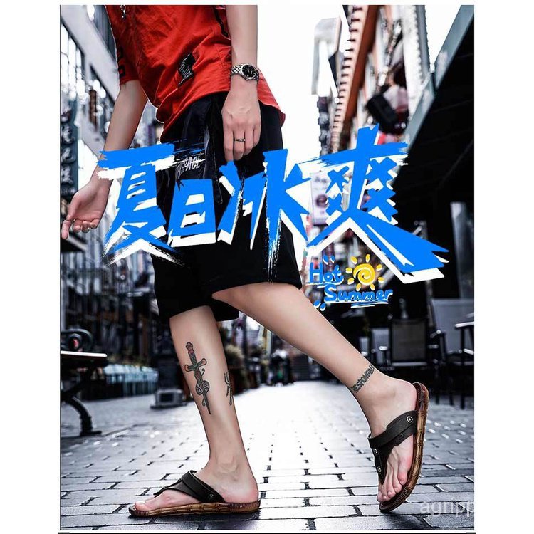 Dép Sandal Chống Trượt Phong Cách Hàn Quốc Thời Trang Mùa Hè Cho Nam