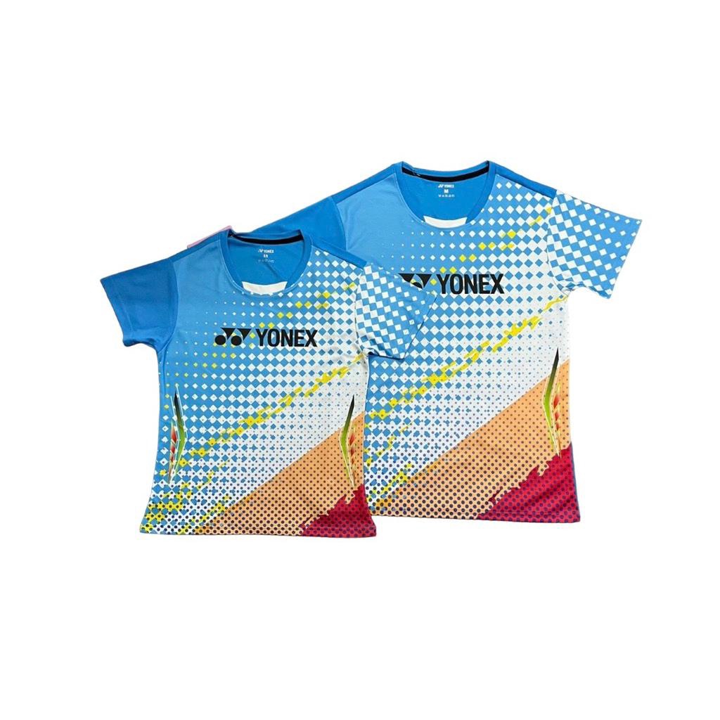 Áo Thể Thao, áo Cầu Lông Yonex CT13 xanh đỏ size Nam Nữ riêng thấm hút mồ hôi cực tốt