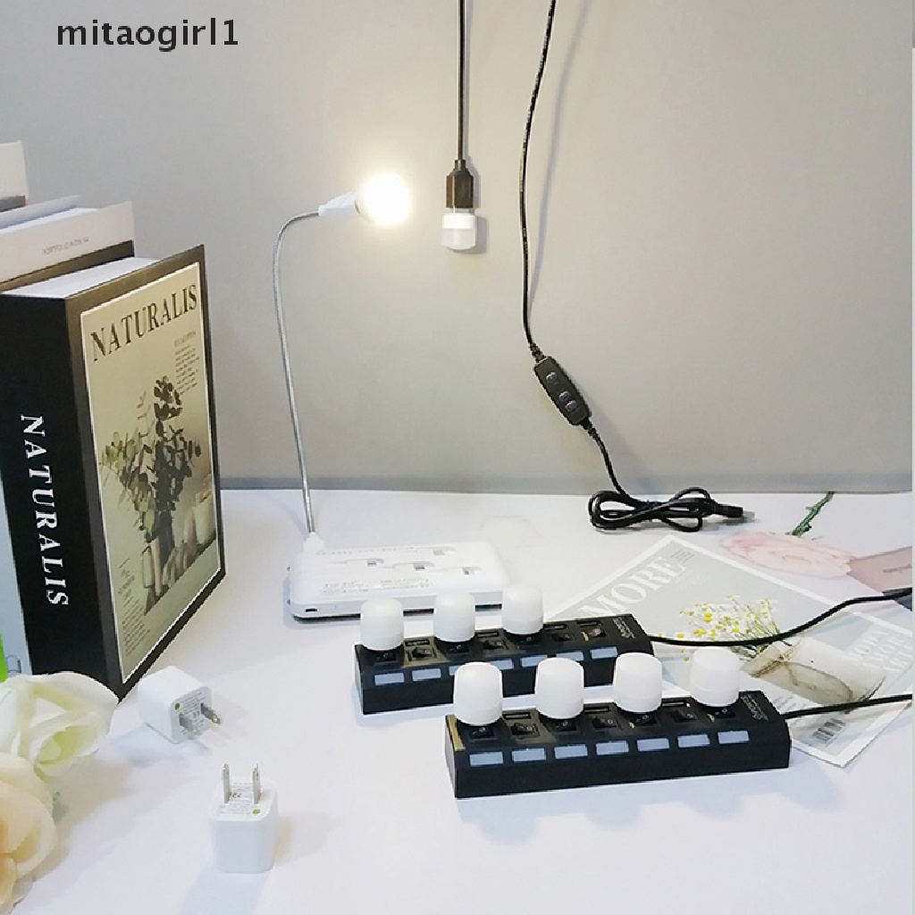 Đèn LED Đọc Sách Mini USB Siêu Sáng Ban Đêm Cho PC Laptop Notebook