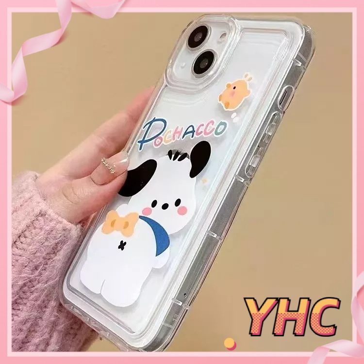 Ốp Lưng Phone Phim hoạt hình Pacha Dog Vinnie Bear giảm xóc TPU trong suốt vỏ túi khí Cho iphone 6 / 6s / 6splus / se / 7 / 7plus / 8 / 8plus / x / xs / xsmax / 11 / 12 / 13 / 14 / plus / pro / pro max-703