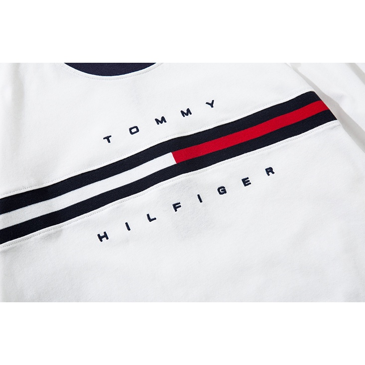 Áo Thun cotton In monogram Cổ Điển Thời Trang TOMMY