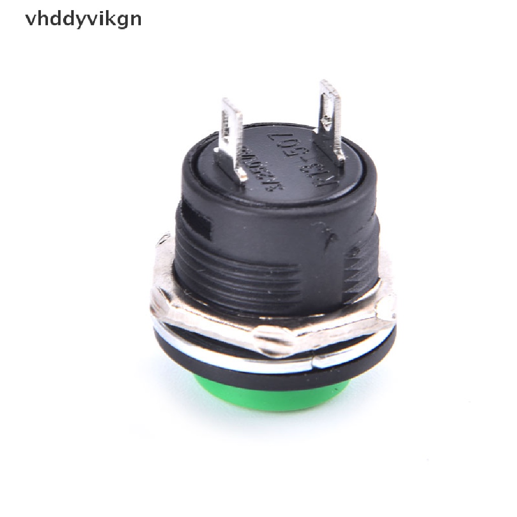 Công Tắc Nhấn Đèn LED 16mm 12V-24V Bằng Kim Loại Chống Thấm Nước Cho Xe Hơi