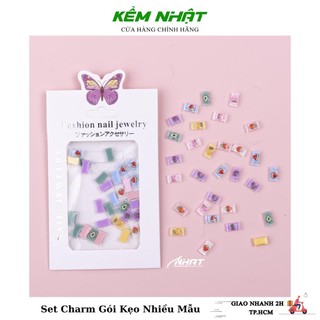 Set charm gói kẹo nhiều mẫu đính móng