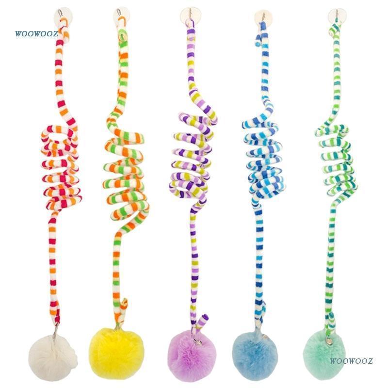 Đồ Chơi Dây Lò Xo Đính Bóng Lông Tập Thể Dục Trong Nhà Cho Mèo Cưng