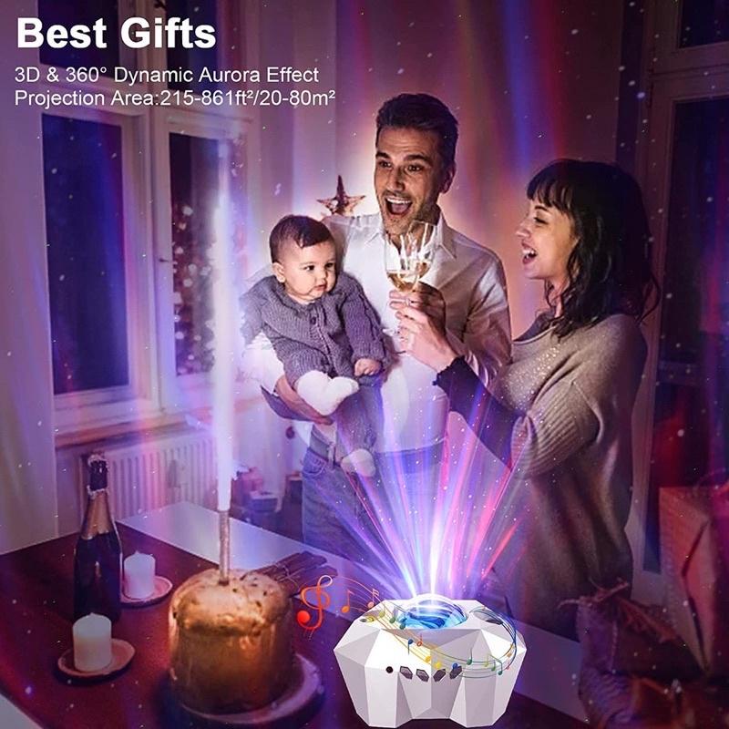 Đèn Thiên Hà V6 Kiêm Loa Bluetooth, Chiếu Bầu Trời Trăng Sao, Đèn Trôi Ngân Hà, Trang Trí Phòng Bay, Phòng Ngủ